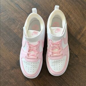 Nike Kids White and Light Pink Sneakers NWT